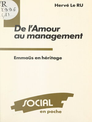 cover image of De l'amour du management
